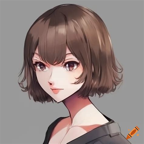 anime short hair girl|More.